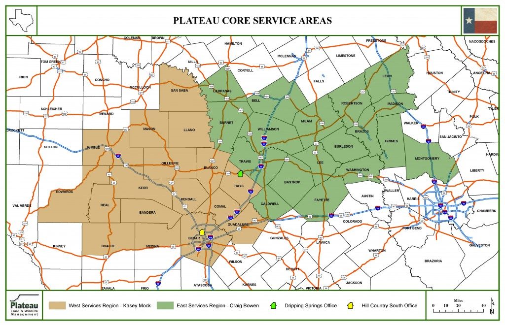 Plateau Core Service Areas
