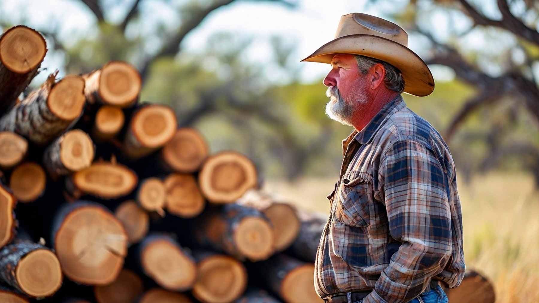 Texas landowner and his timber | Plateau Wildlife